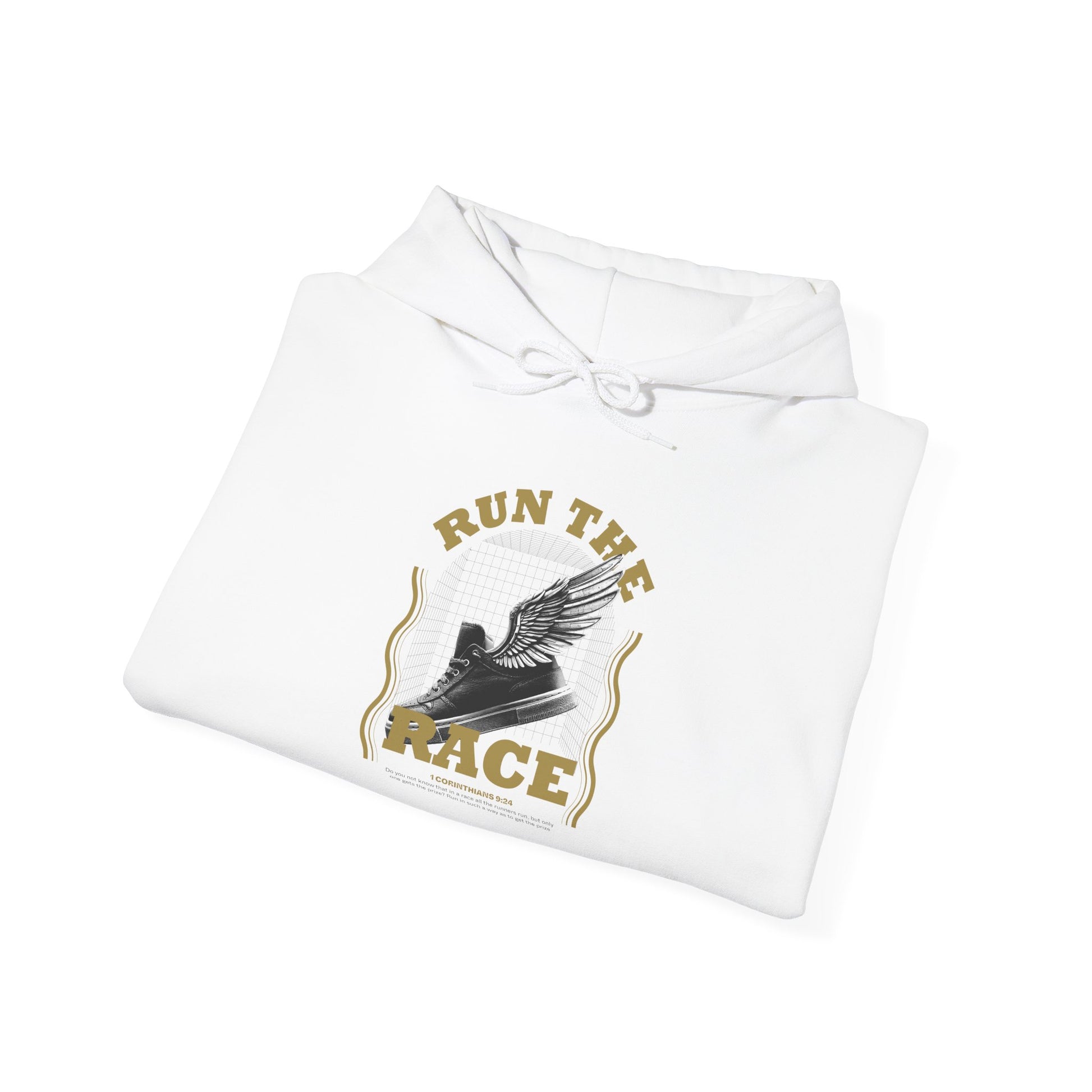 "Run The Race" Unisex Heavy Blend™ Hoodies - The Shield of Light