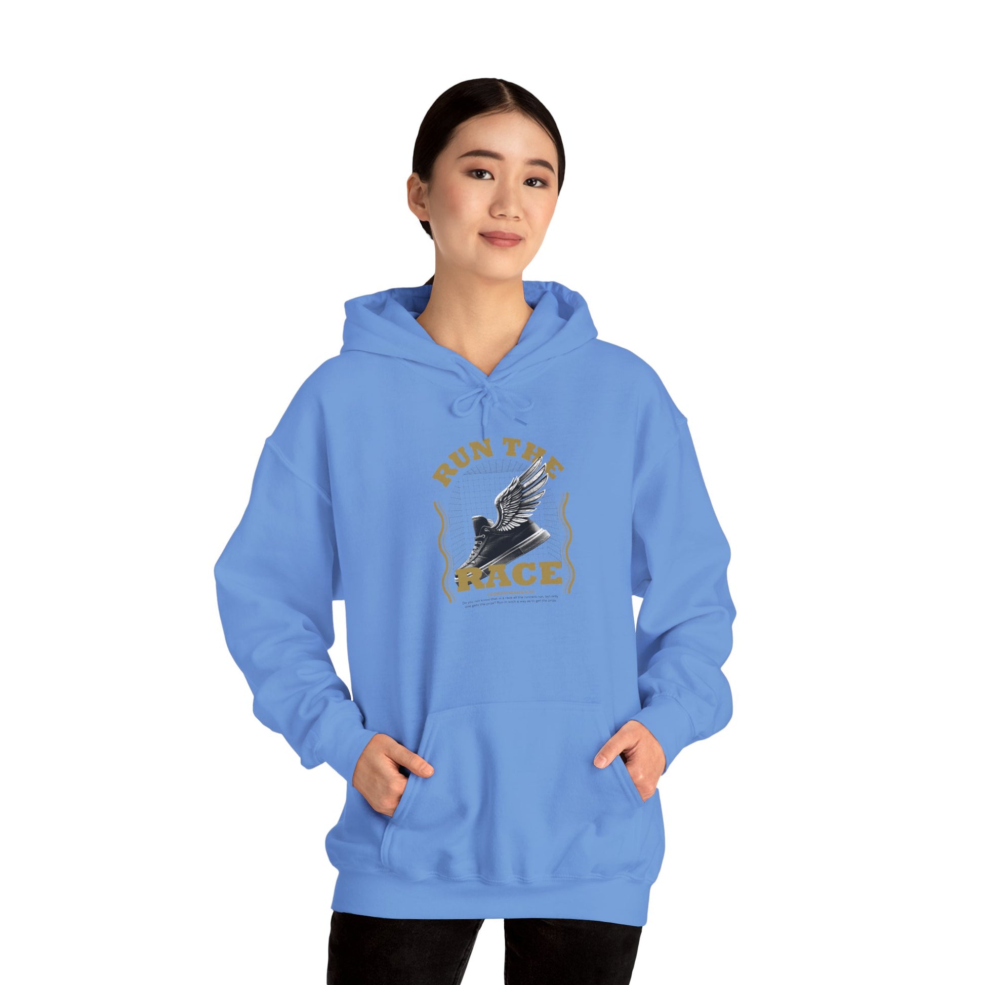 "Run The Race" Unisex Heavy Blend™ Hoodies - The Shield of Light