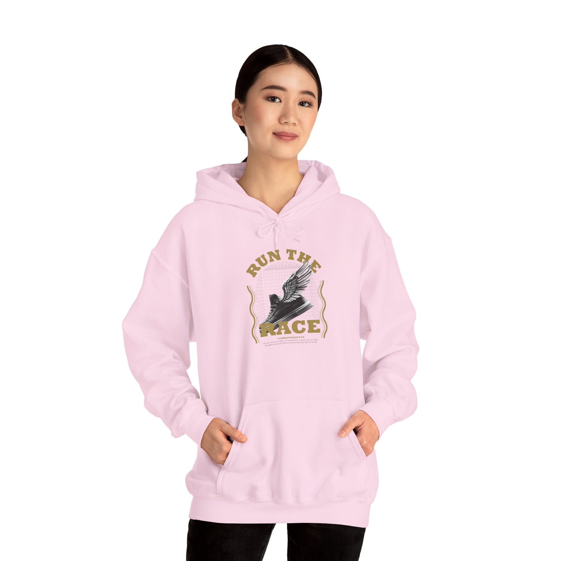"Run The Race" Unisex Heavy Blend™ Hoodies - The Shield of Light