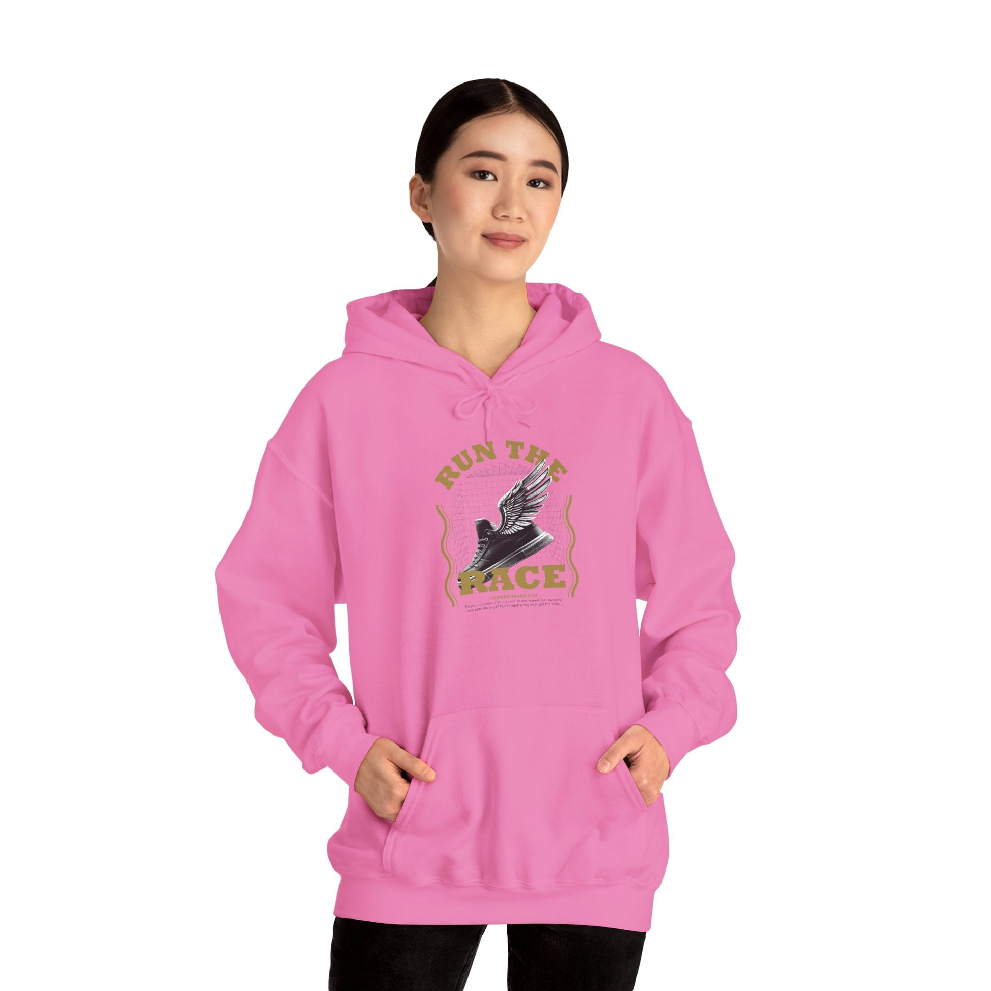 "Run The Race" Unisex Heavy Blend™ Hoodies - The Shield of Light