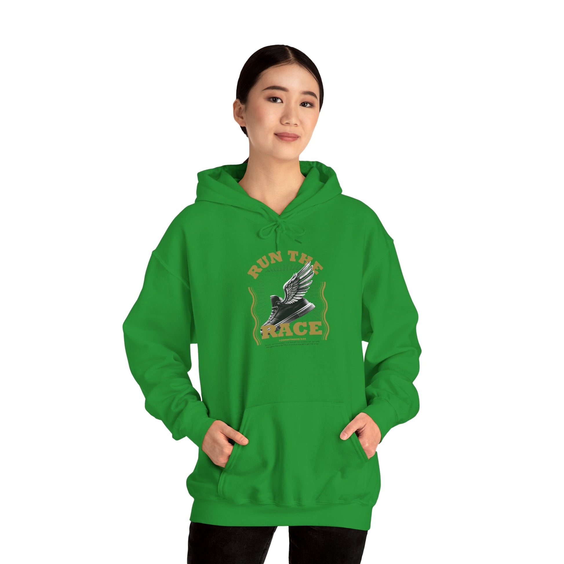 "Run The Race" Unisex Heavy Blend™ Hoodies - The Shield of Light
