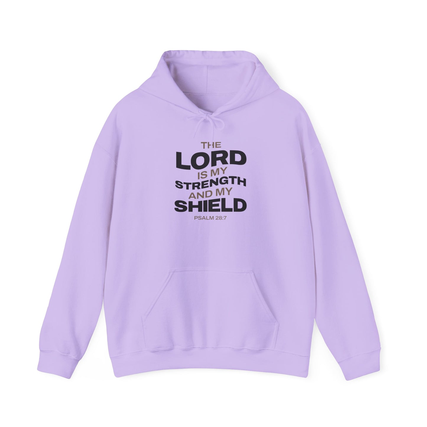 "The Lord Is My Strength and My Shield Psalm 28:7" Unisex Heavy Blend™ Hoodies - The Shield of Light
