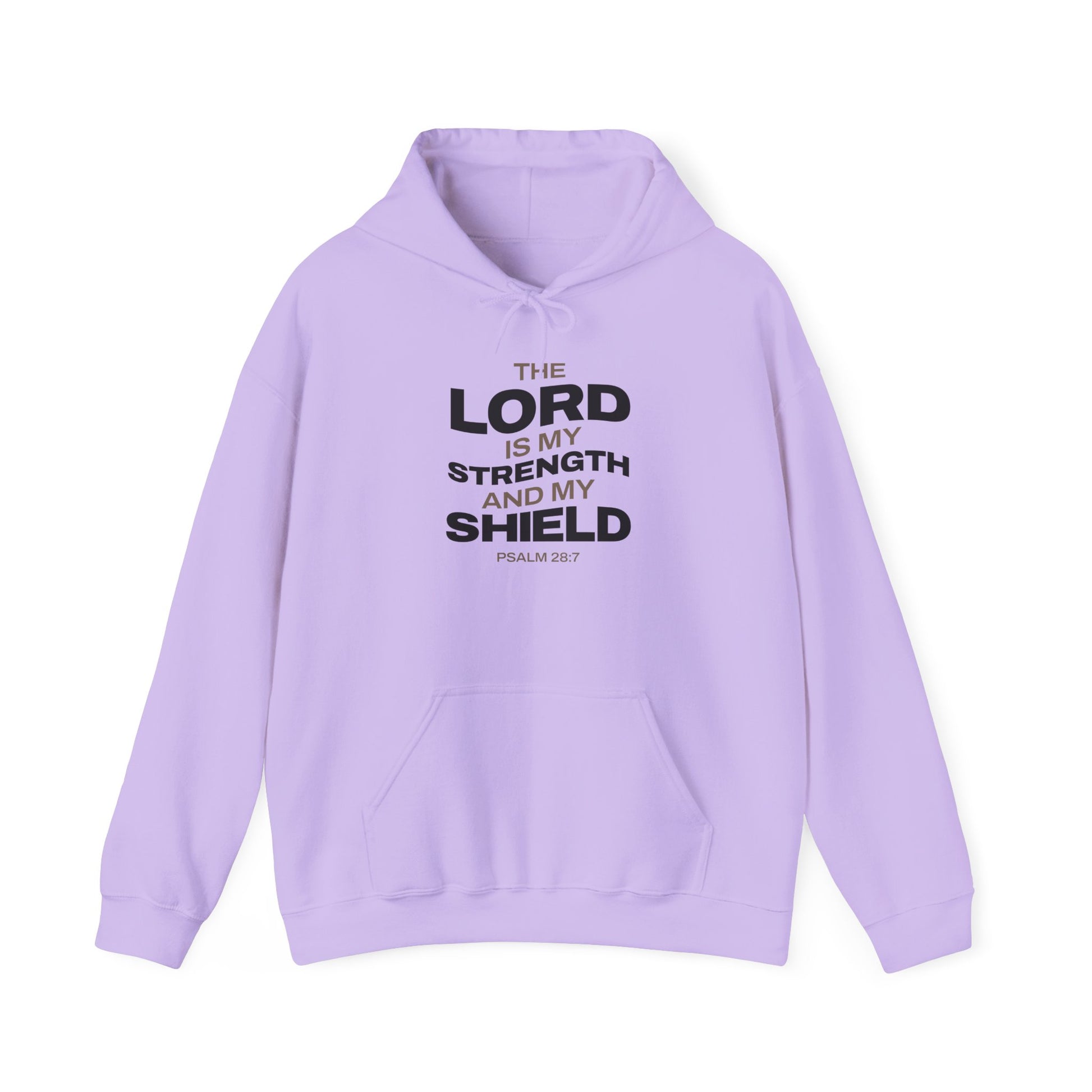 "The Lord Is My Strength and My Shield Psalm 28:7" Unisex Heavy Blend™ Hoodies - The Shield of Light
