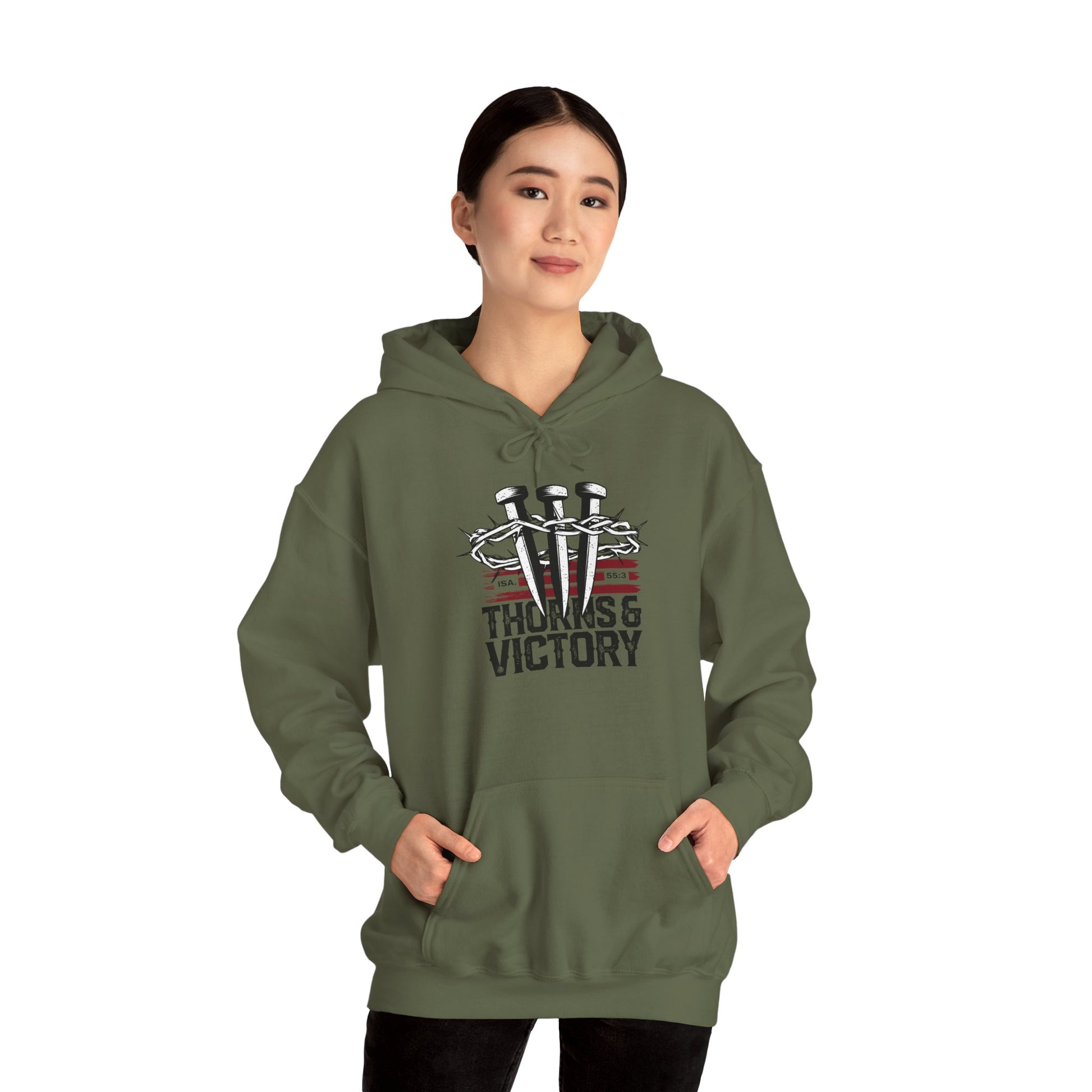 "Thorns & Victory" Unisex Heavy Blend™ Hoodies - The Shield of Light