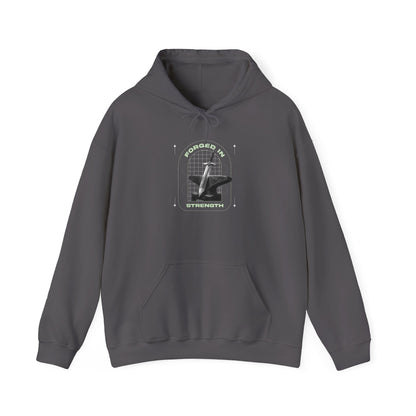 "Forged In Strength"  Unisex Heavy Blend™ Hoodies - The Shield of Light