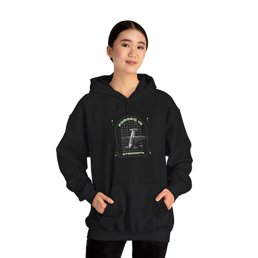 "Forged In Strength"  Unisex Heavy Blend™ Hoodies - The Shield of Light