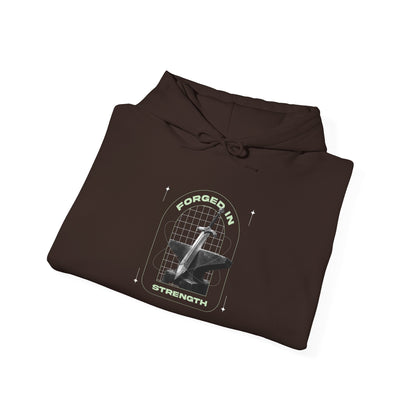 "Forged In Strength"  Unisex Heavy Blend™ Hoodies - The Shield of Light