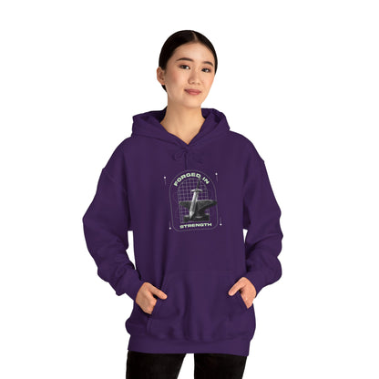 "Forged In Strength"  Unisex Heavy Blend™ Hoodies - The Shield of Light