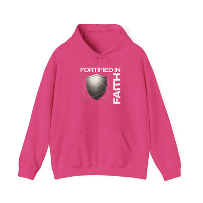 "Fortified In Faith " Unisex Heavy Blend™ Hoodies - The Shield of Light