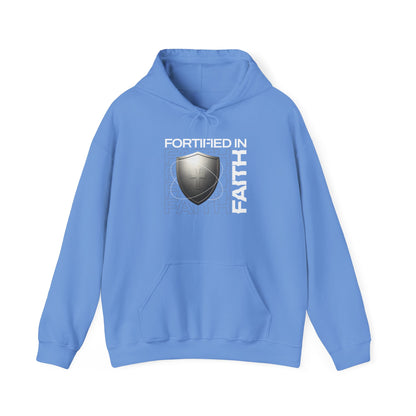 "Fortified In Faith " Unisex Heavy Blend™ Hoodies - The Shield of Light