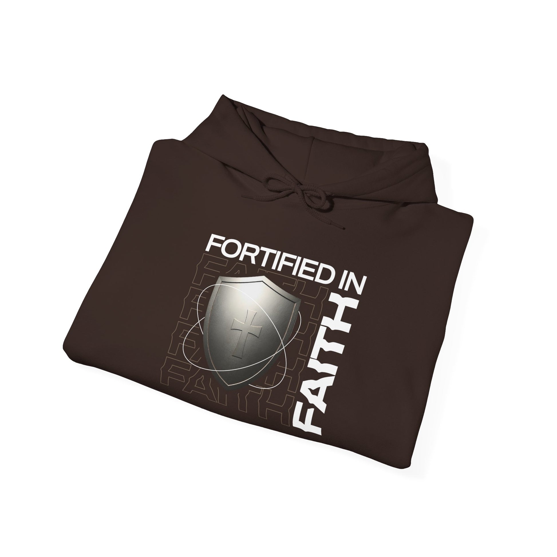 "Fortified In Faith " Unisex Heavy Blend™ Hoodies - The Shield of Light