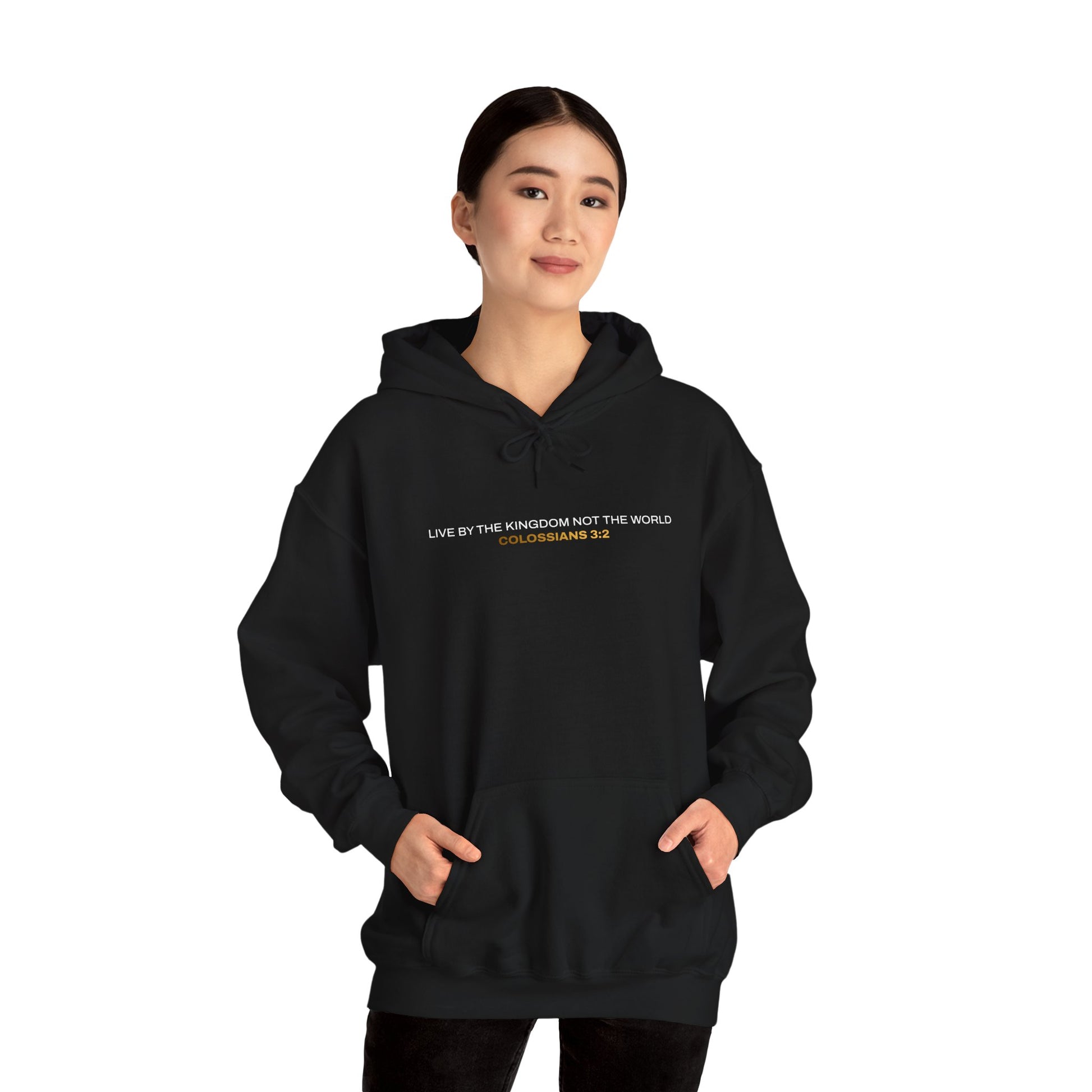 "Live By the Kingdom Not the World Colossians 3:2" Unisex Heavy Blend™ Hoodies - The Shield of Light
