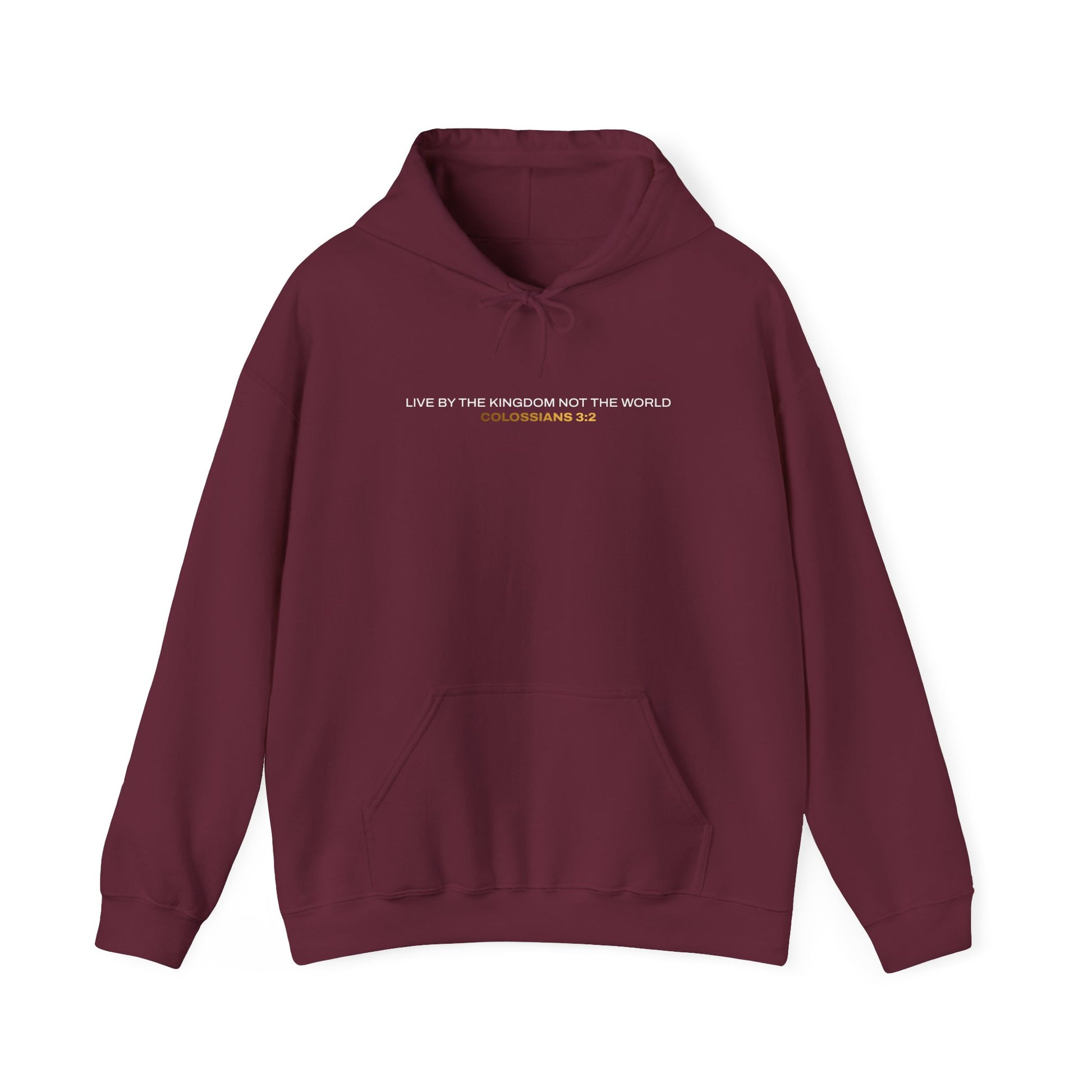 "Live By the Kingdom Not the World Colossians 3:2" Unisex Heavy Blend™ Hoodies - The Shield of Light