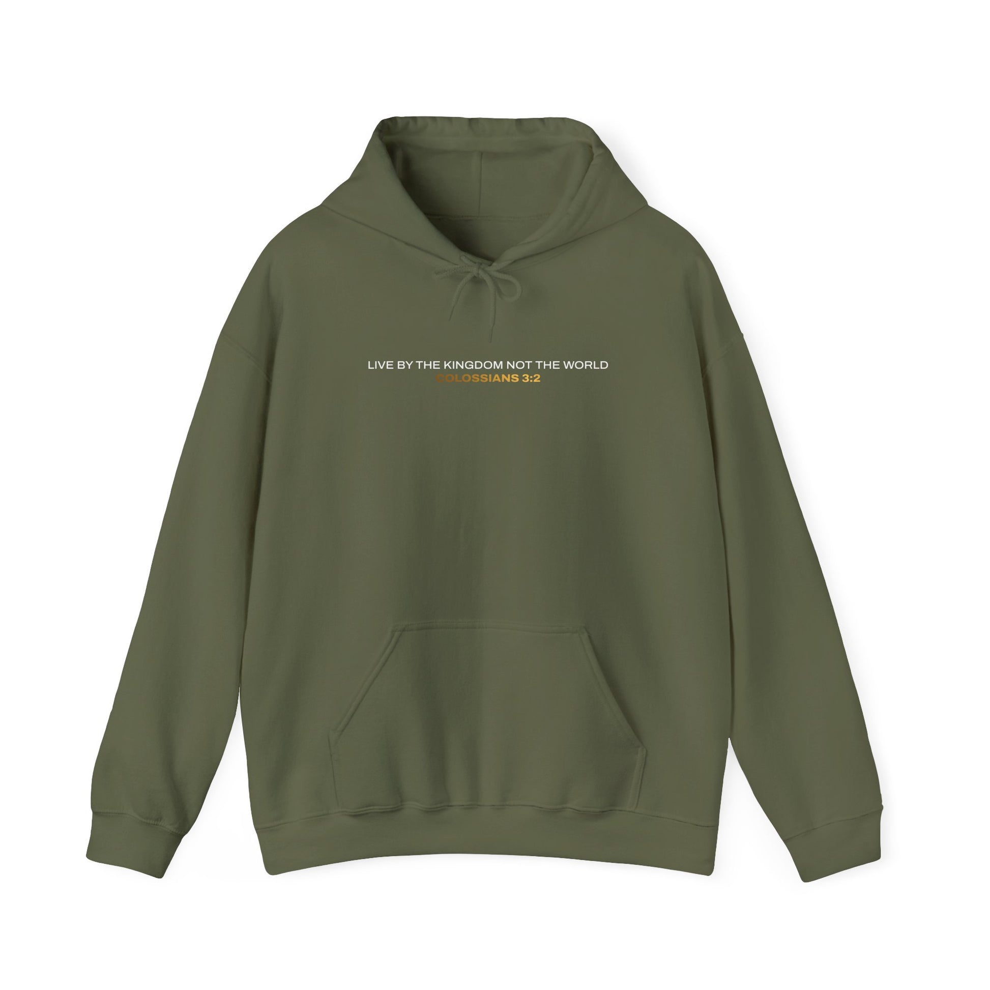 "Live By the Kingdom Not the World Colossians 3:2" Unisex Heavy Blend™ Hoodies - The Shield of Light