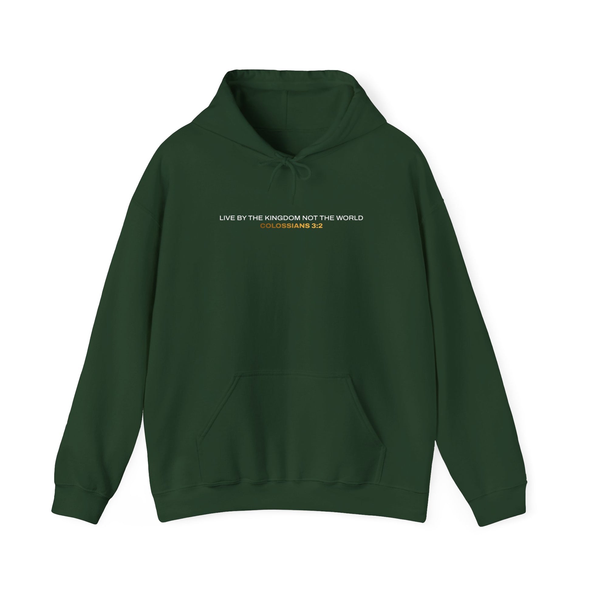 "Live By the Kingdom Not the World Colossians 3:2" Unisex Heavy Blend™ Hoodies - The Shield of Light