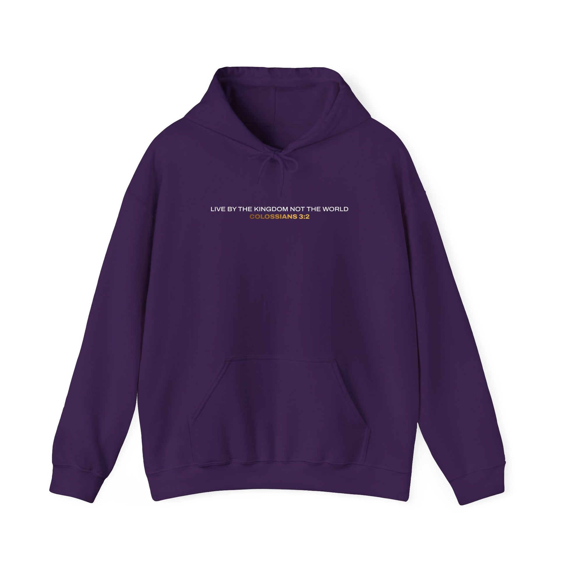 "Live By the Kingdom Not the World Colossians 3:2" Unisex Heavy Blend™ Hoodies - The Shield of Light