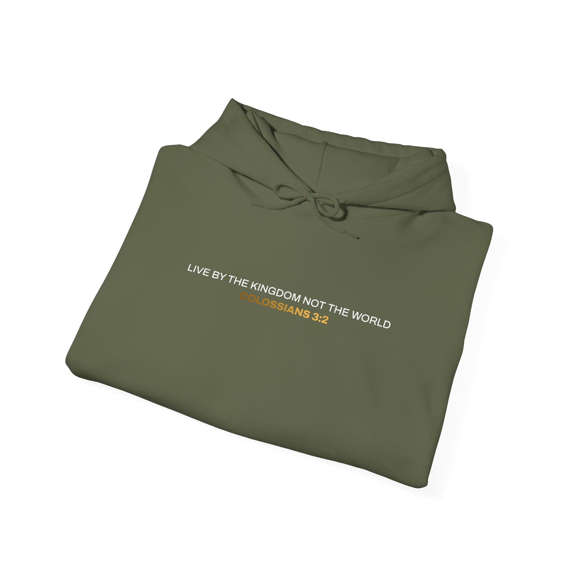 "Live By the Kingdom Not the World Colossians 3:2" Unisex Heavy Blend™ Hoodies - The Shield of Light