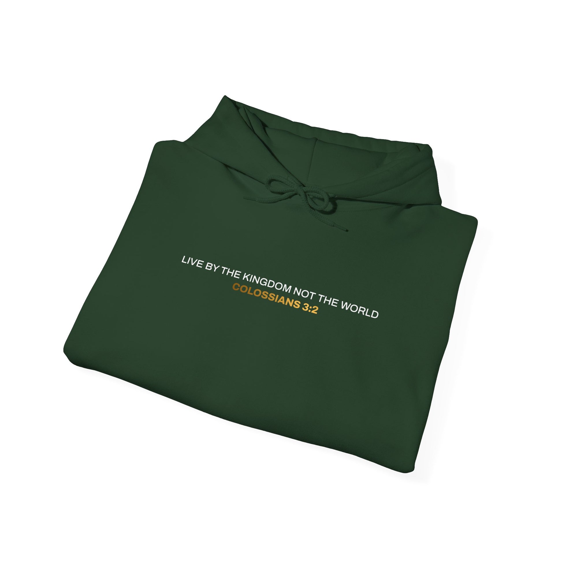 "Live By the Kingdom Not the World Colossians 3:2" Unisex Heavy Blend™ Hoodies - The Shield of Light