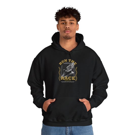"Run The Race" Unisex Heavy Blend™ Hoodies - The Shield of Light