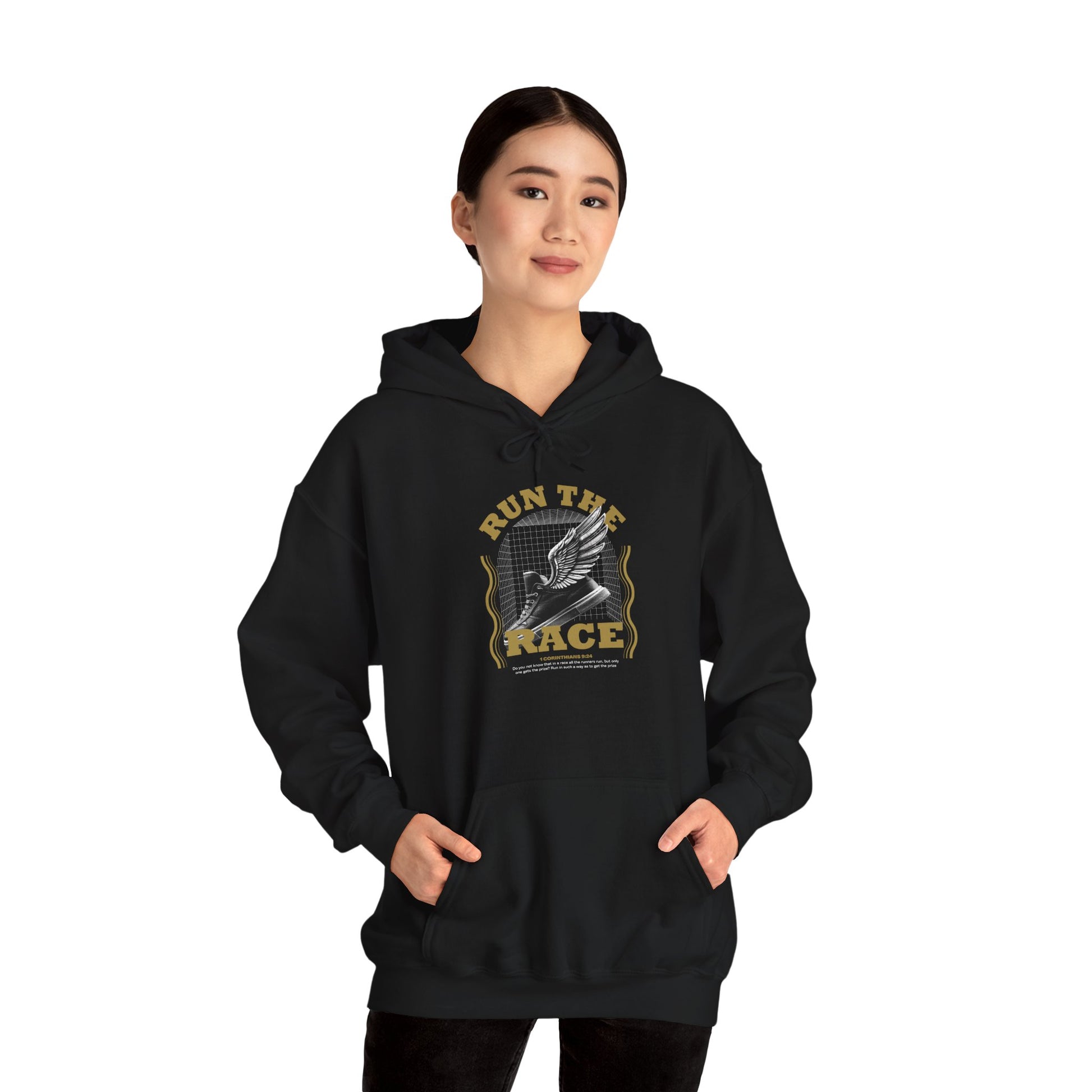"Run The Race" Unisex Heavy Blend™ Hoodies - The Shield of Light