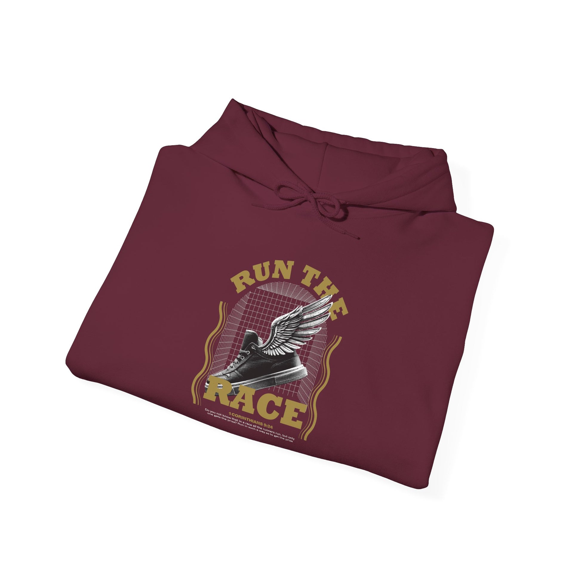 "Run The Race" Unisex Heavy Blend™ Hoodies - The Shield of Light