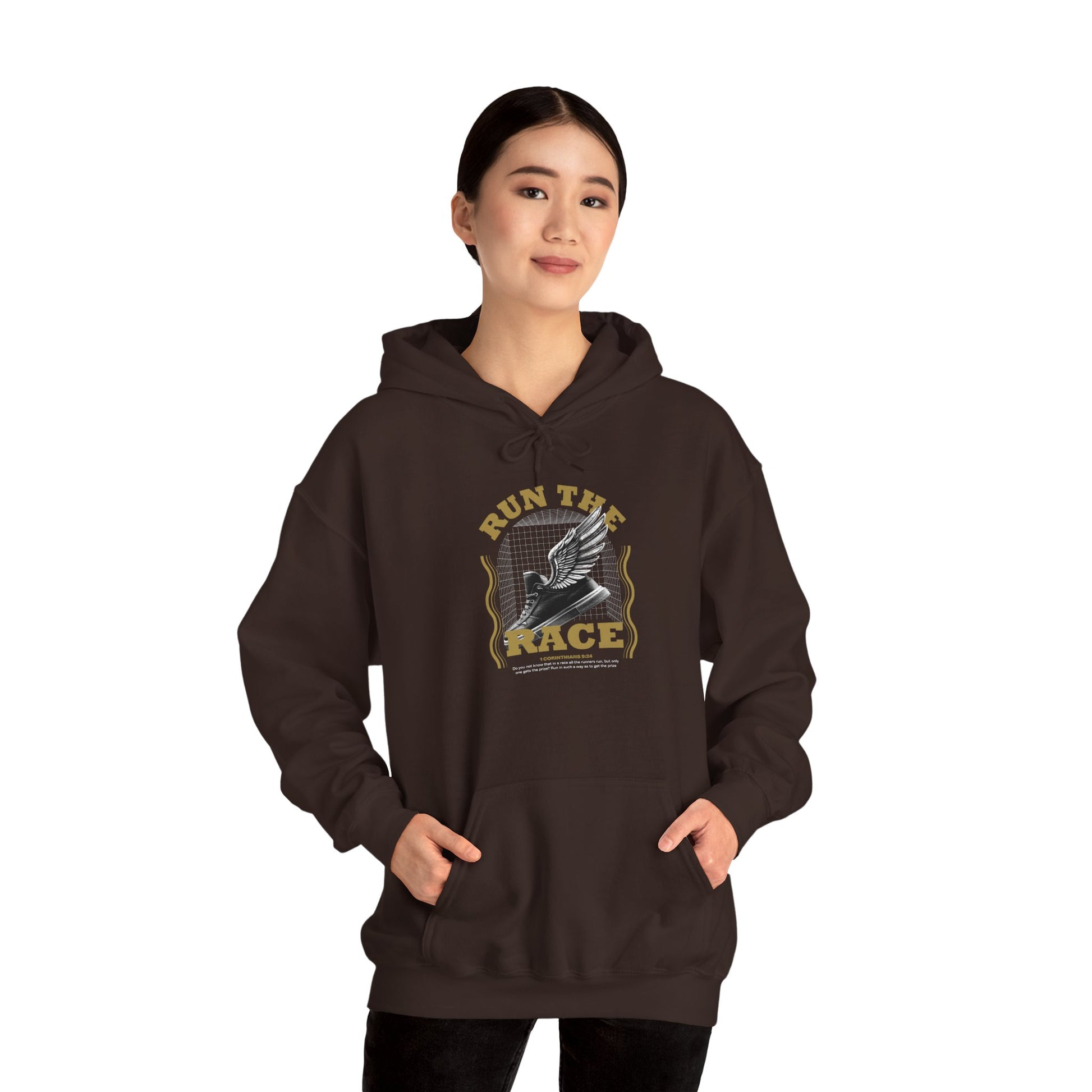"Run The Race" Unisex Heavy Blend™ Hoodies - The Shield of Light