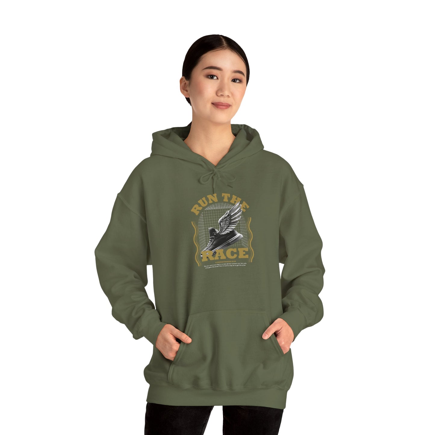 "Run The Race" Unisex Heavy Blend™ Hoodies - The Shield of Light