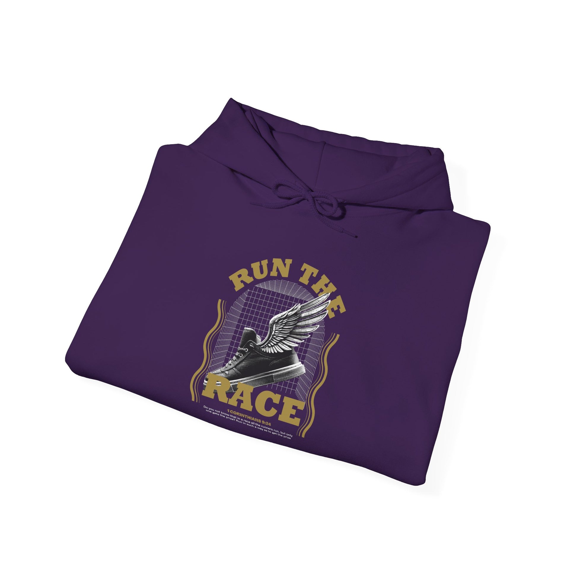 "Run The Race" Unisex Heavy Blend™ Hoodies - The Shield of Light