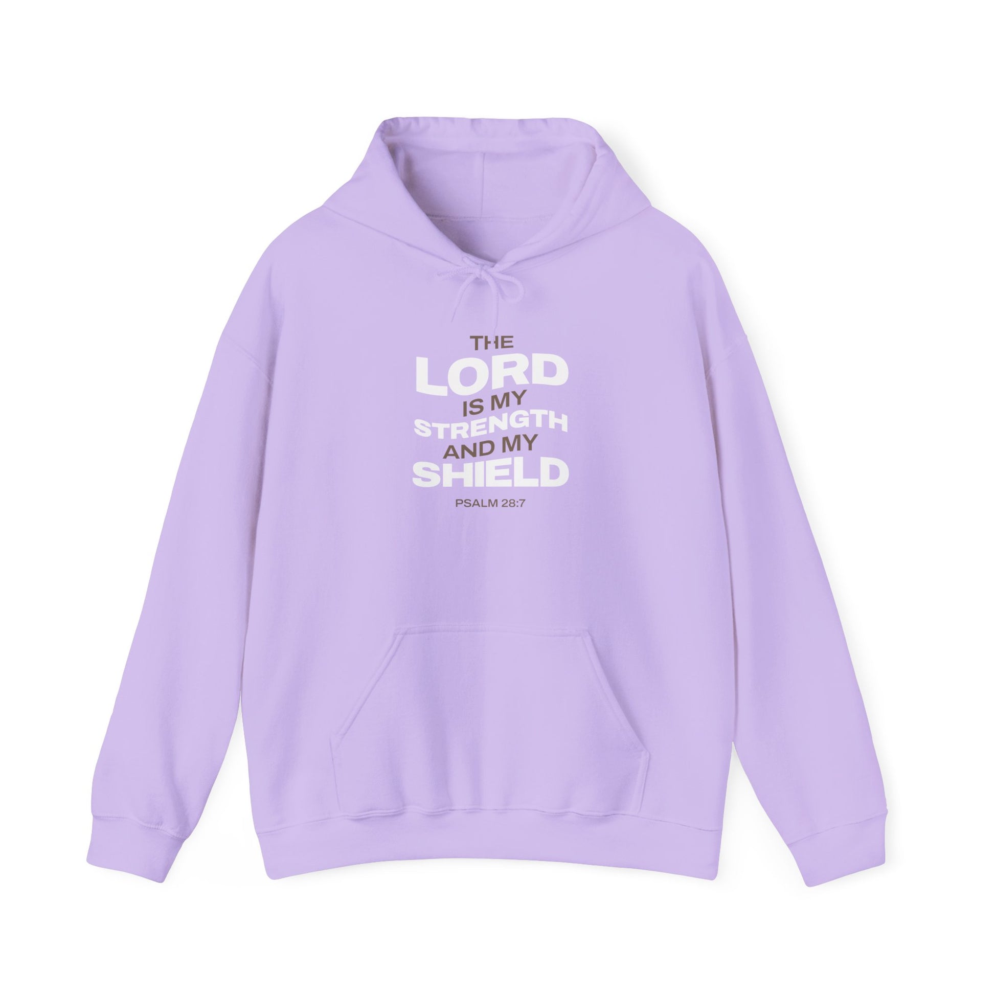 "The Lord Is My Strength and My Shield Psalm 28:7" Unisex Heavy Blend™ Hoodies - The Shield of Light