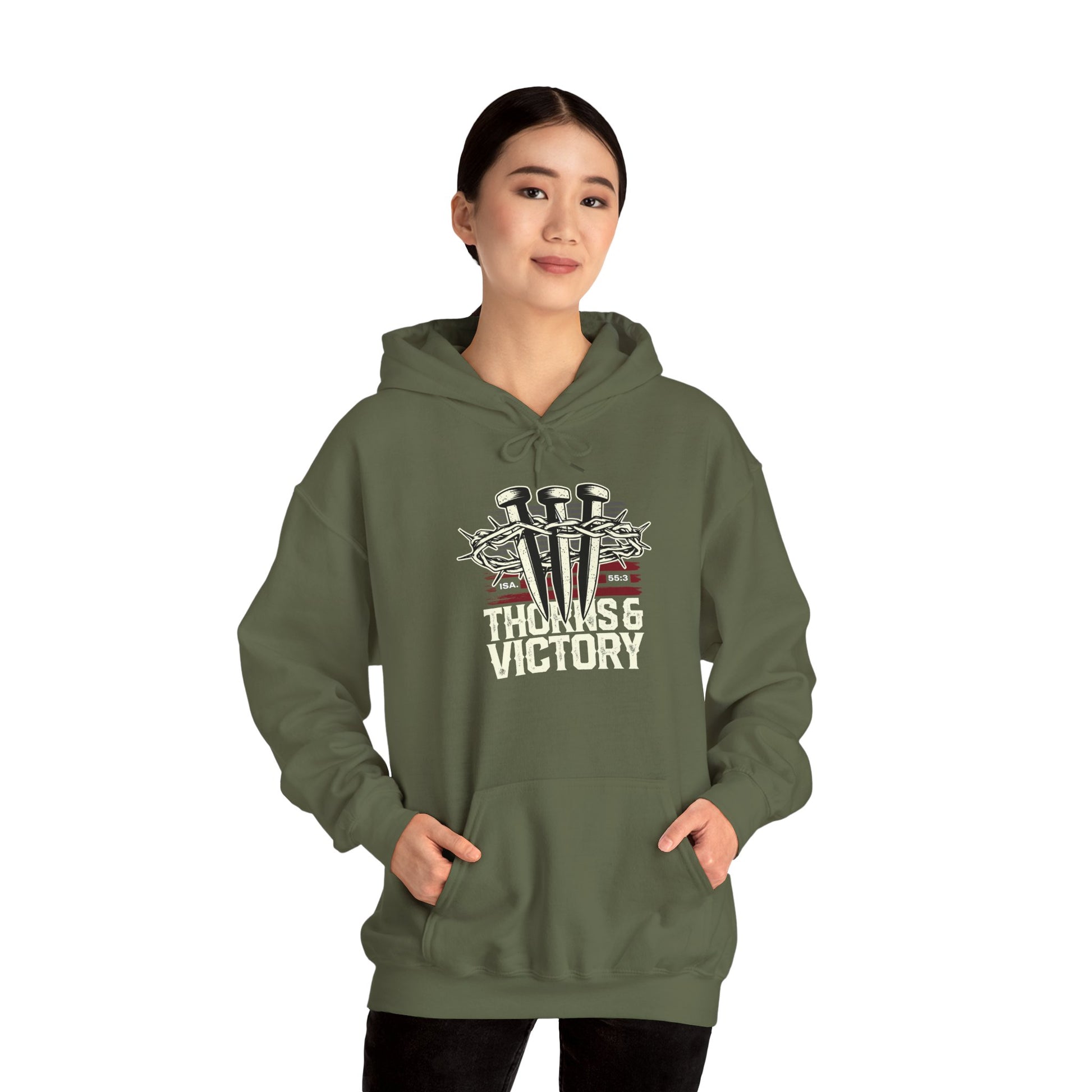 "Thorns & Victory" Unisex Heavy Blend™ Hoodies - The Shield of Light