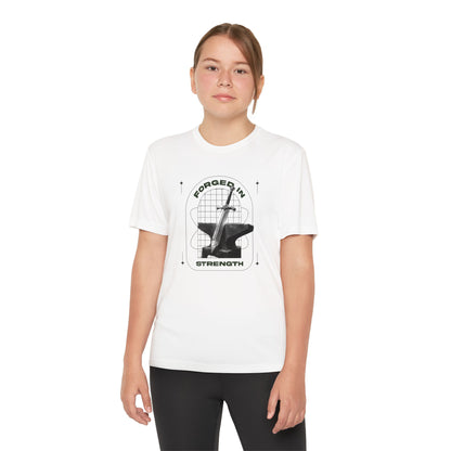 "Forged In Strength" Unisex Youth Competitor Tee - The Shield of Light