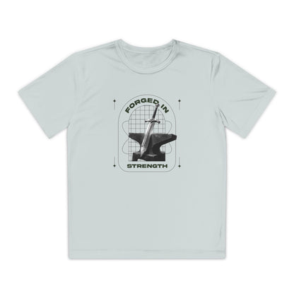 "Forged In Strength" Unisex Youth Competitor Tee - The Shield of Light