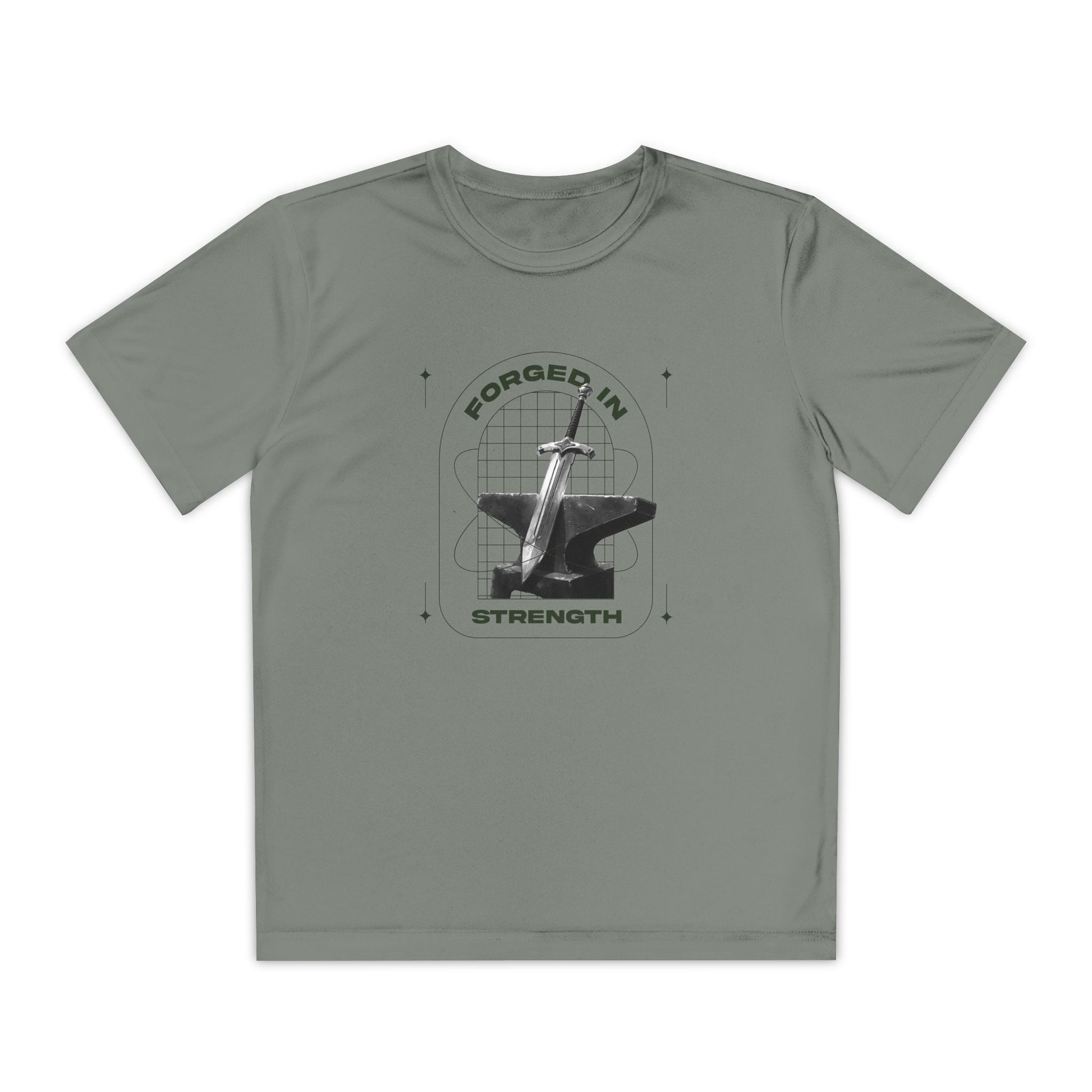"Forged In Strength" Unisex Youth Competitor Tee - The Shield of Light