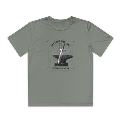 "Forged In Strength" Unisex Youth Competitor Tee - The Shield of Light