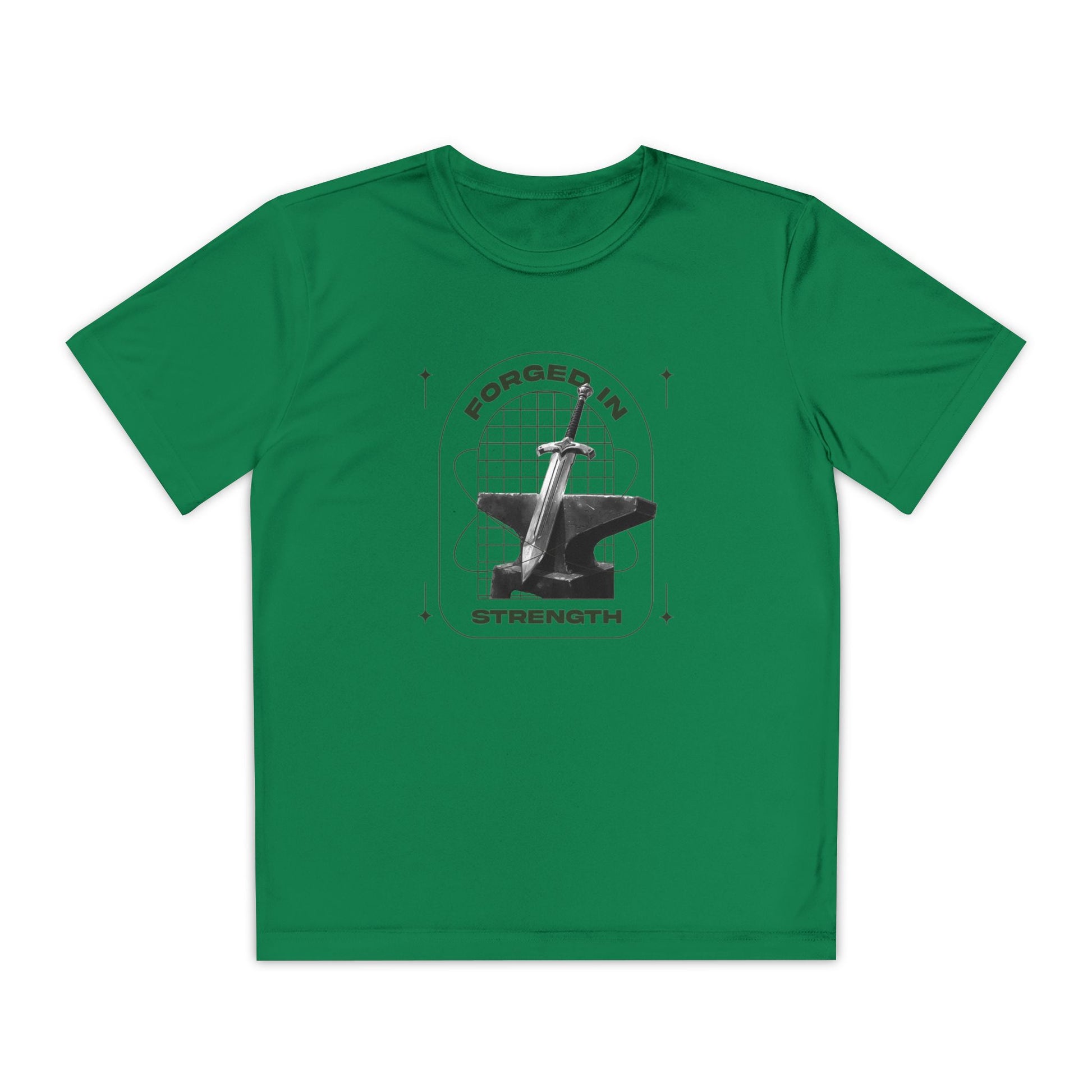 "Forged In Strength" Unisex Youth Competitor Tee - The Shield of Light