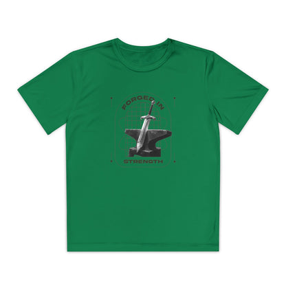 "Forged In Strength" Unisex Youth Competitor Tee - The Shield of Light