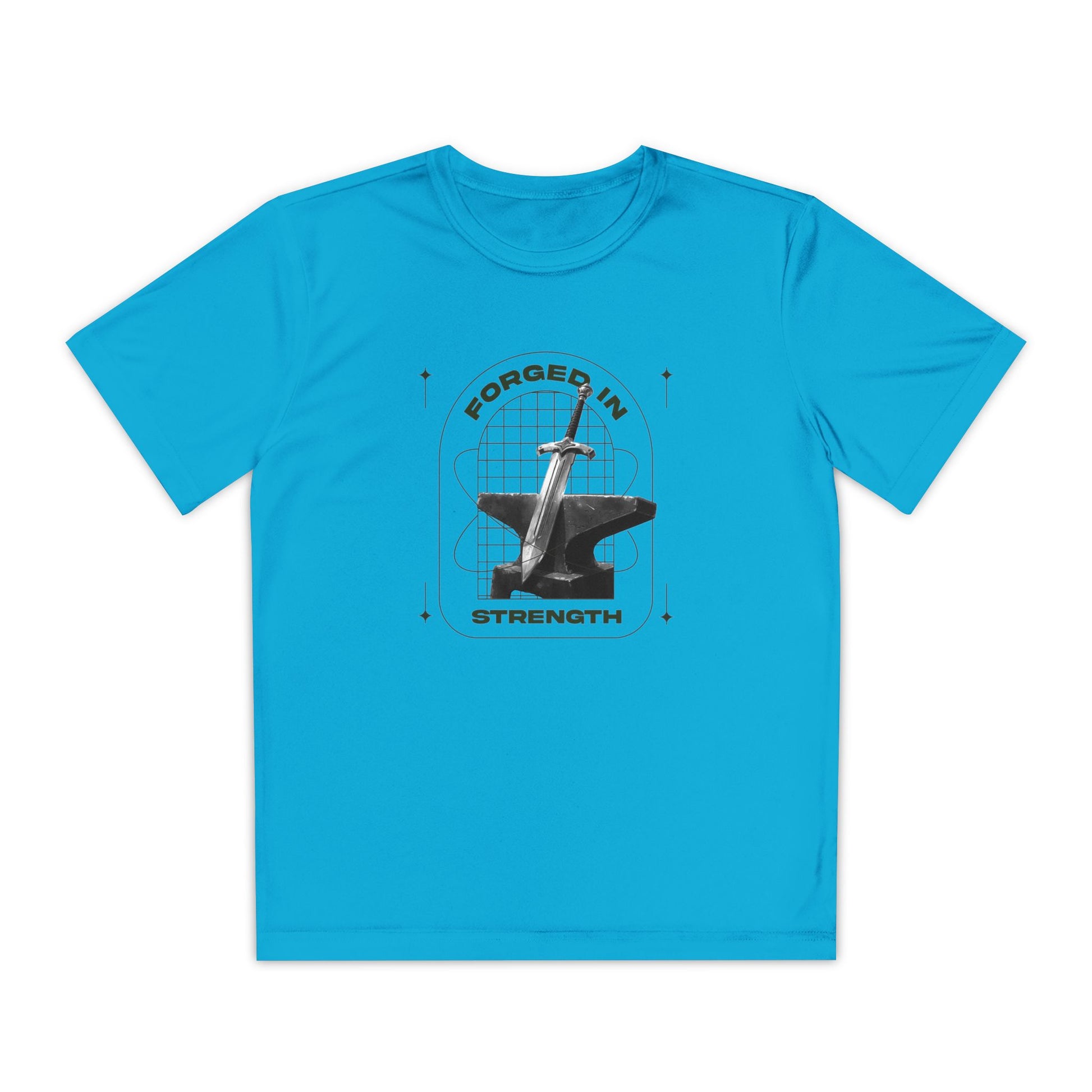 "Forged In Strength" Unisex Youth Competitor Tee - The Shield of Light