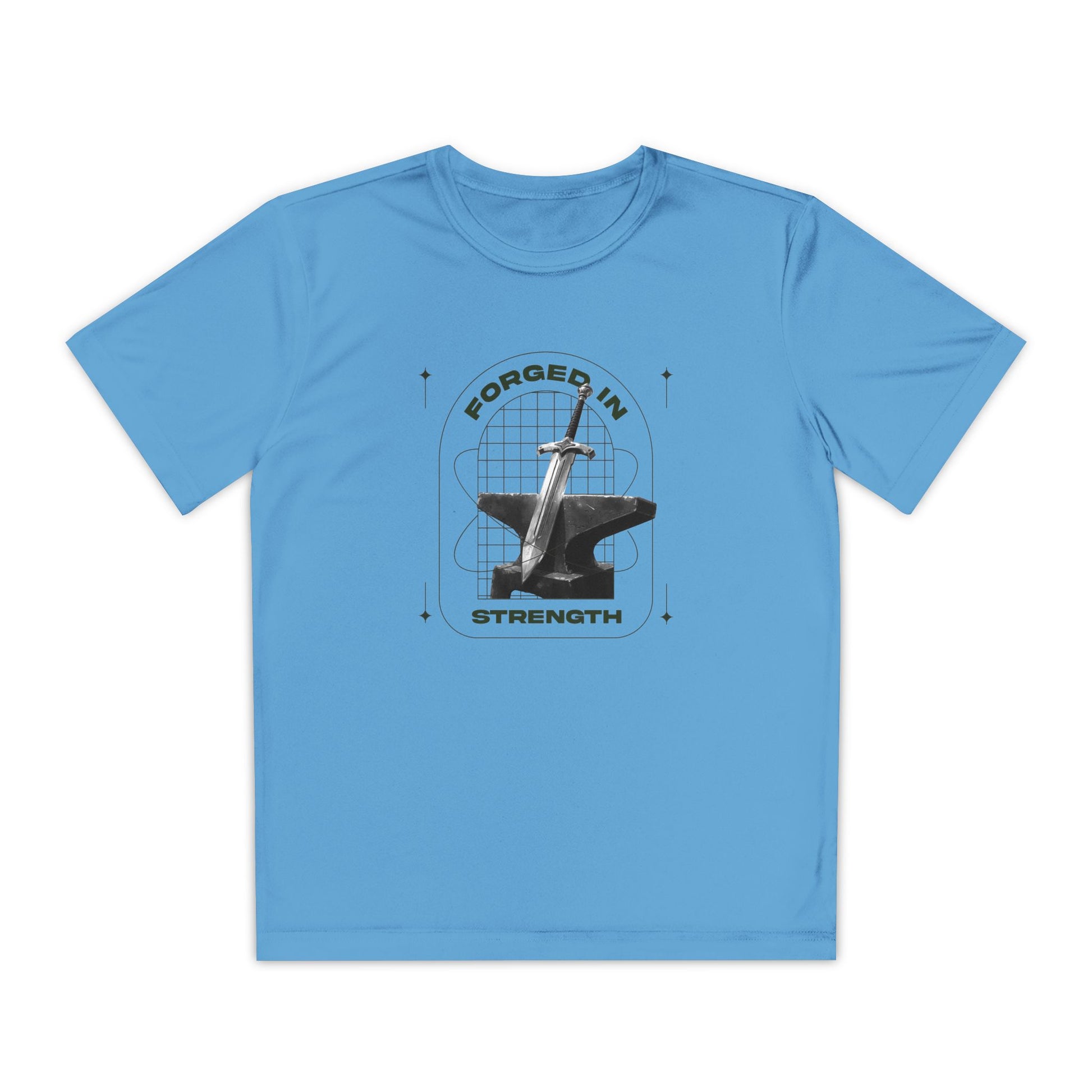 "Forged In Strength" Unisex Youth Competitor Tee - The Shield of Light