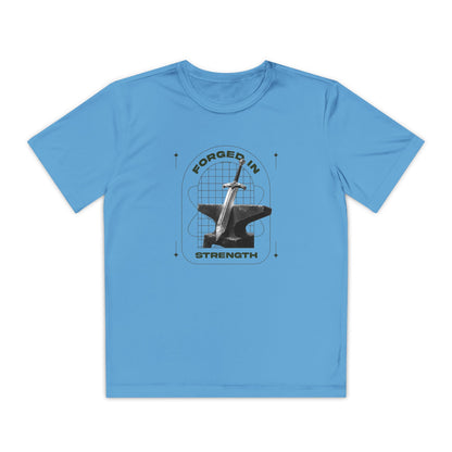 "Forged In Strength" Unisex Youth Competitor Tee - The Shield of Light