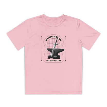 "Forged In Strength" Unisex Youth Competitor Tee - The Shield of Light