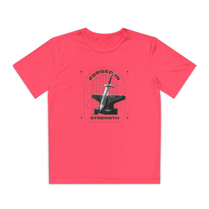 "Forged In Strength" Unisex Youth Competitor Tee - The Shield of Light