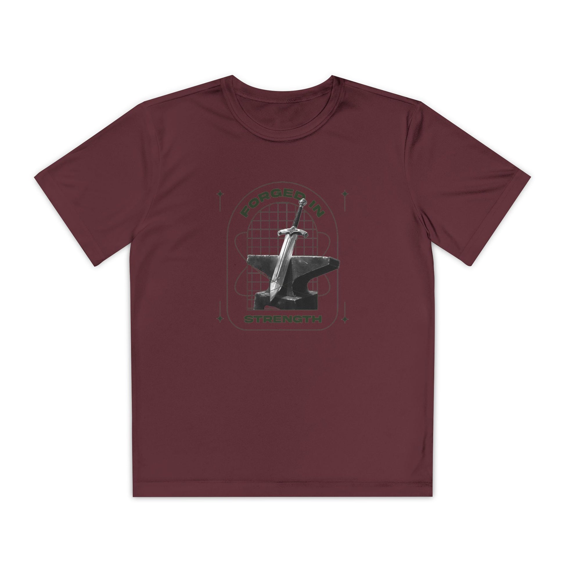 "Forged In Strength" Unisex Youth Competitor Tee - The Shield of Light