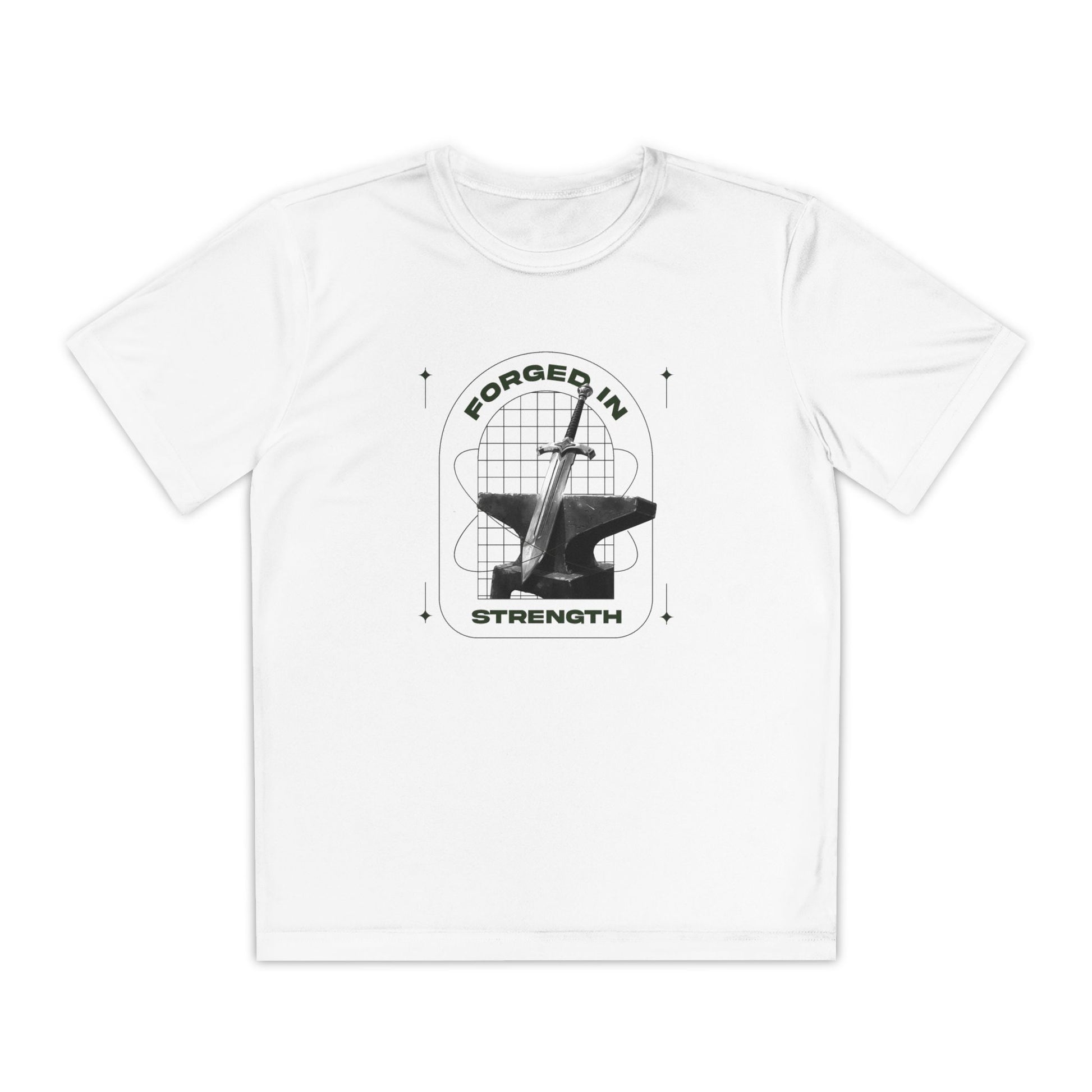 "Forged In Strength" Unisex Youth Competitor Tee - The Shield of Light