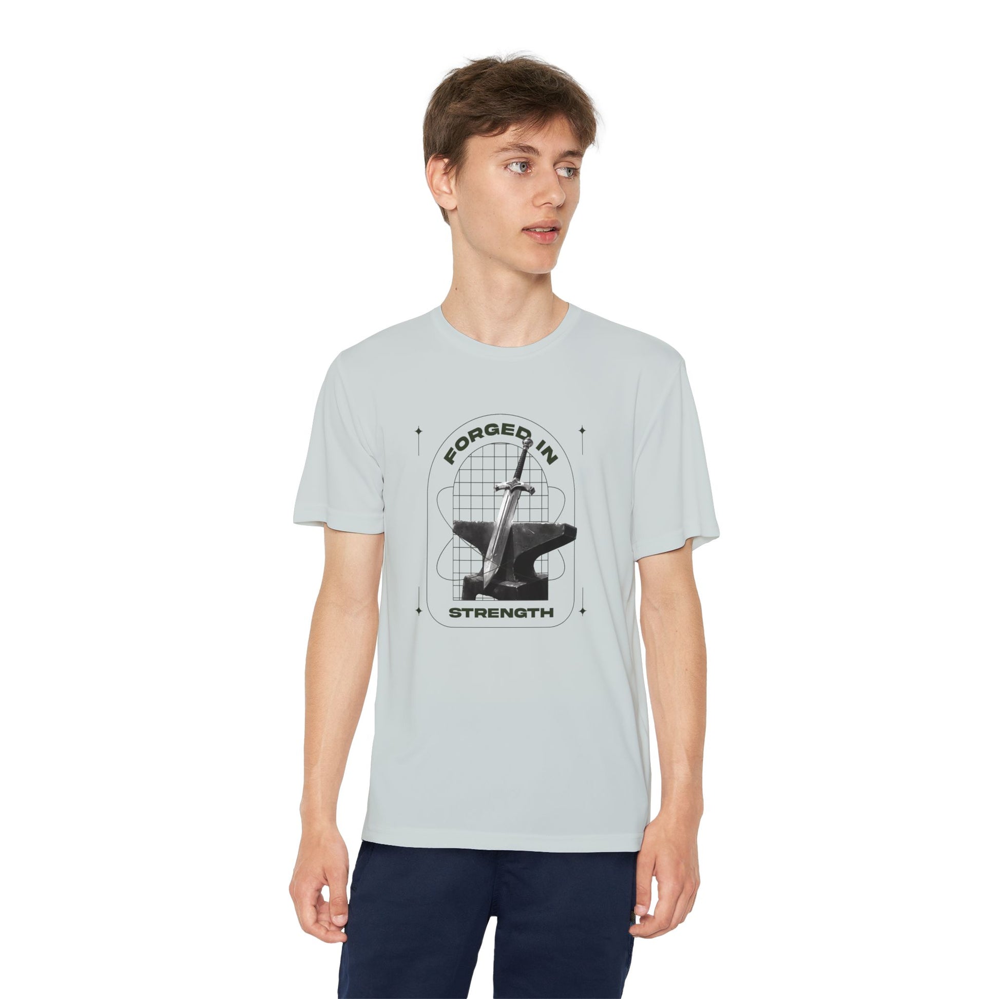 "Forged In Strength" Unisex Youth Competitor Tee - The Shield of Light