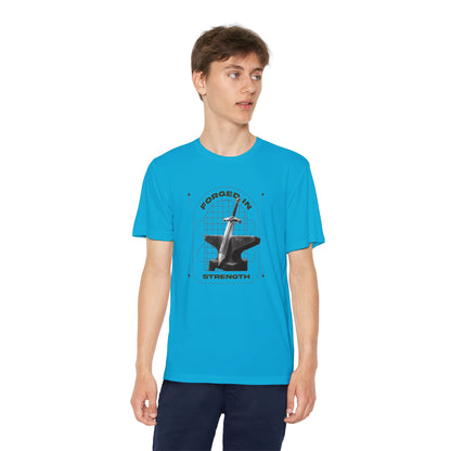 "Forged In Strength" Unisex Youth Competitor Tee - The Shield of Light