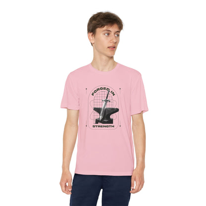 "Forged In Strength" Unisex Youth Competitor Tee - The Shield of Light