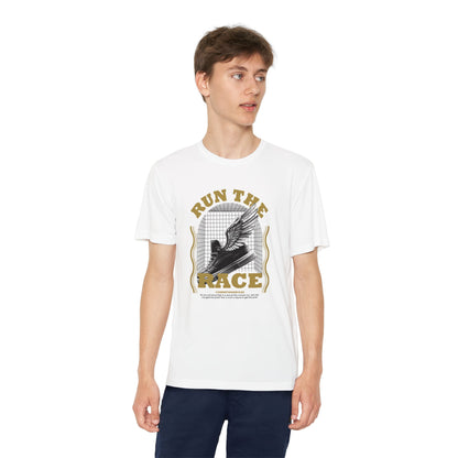 "Run The Race " Unisex Youth Competitor Tee - The Shield of Light