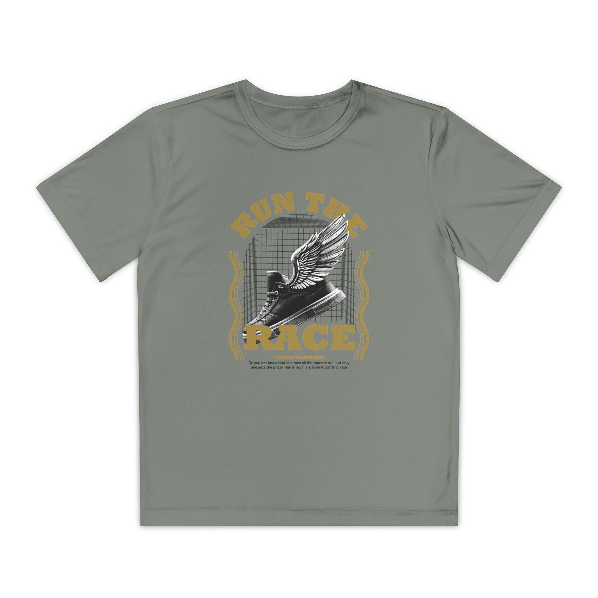 "Run The Race " Unisex Youth Competitor Tee - The Shield of Light