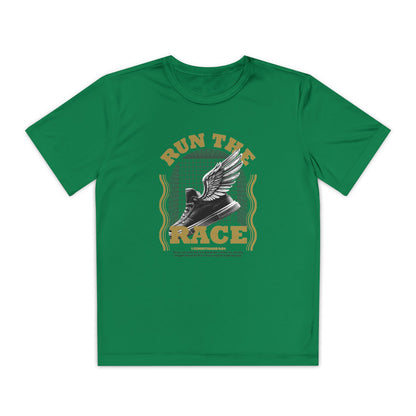 "Run The Race " Unisex Youth Competitor Tee - The Shield of Light