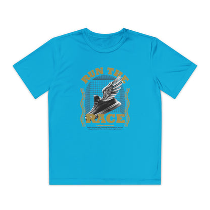 "Run The Race " Unisex Youth Competitor Tee - The Shield of Light